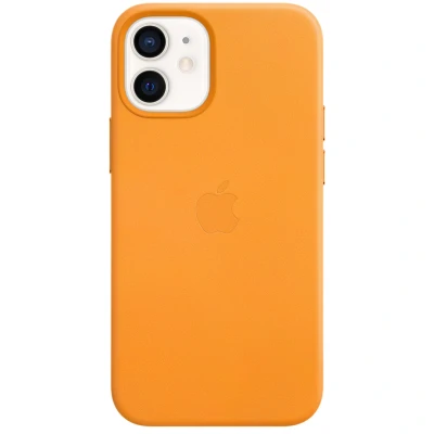 Abbildung von Apple Leather MagSafe Case iPhone 12 Mini California Poppy MHK63ZM/A