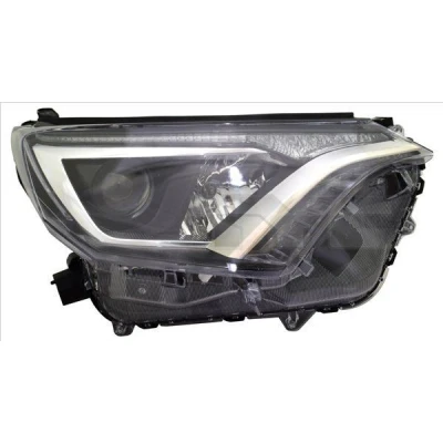 Abbildung von TYC 20 15699 06 2 Scheinwerfer rechts HIR2, LED mit Tagfahrlicht für Rechtsverkehr LED, Elektromotor TOYOTA: RAV4 IV Off Road