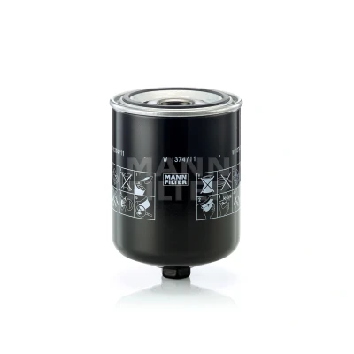 Abbildung von MANN FILTER W 1374/11 Ölfilter 1 1/2 16 UN 2B mit einem Rücklaufsperrventil Anschraubfilter