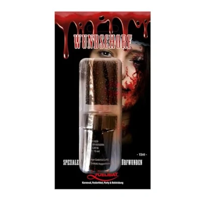 Abbildung von 15 ml Verkrustetes Kunstblut I Vampir Blut Filmblut Vampirblut Perfekt für realistische Wunden und Spezialeffekte in Theater Halloween Kostümen