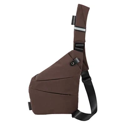 Abbildung von Ovecat Anti Diebstahl Crossbody Tasche, unisex, braun