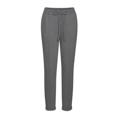 Abbildung von Vivance Jogger Stoffhose, Damen, Größe: 42, Grau gestreift