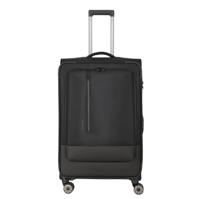 Abbildung von Travelite Crosslite 4w Trolley L Schwarz Koffer mit 4 Rollen Weichgepäck