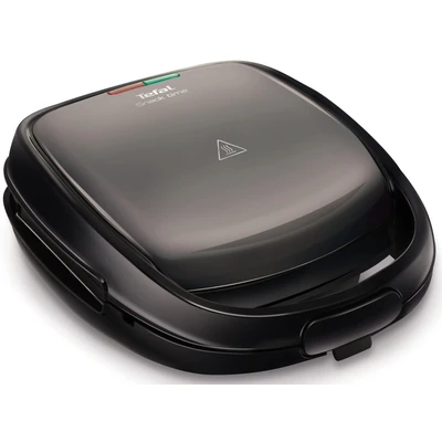 Abbildung von Tefal SW341B Snack Time 2in1 Kombi Gerät Waffeleisen und Sandwichtoaster 2 herausnehmbare Antihaftbeschichtete Plattensets Spülmaschinengeeignet Wärmeisolierter Griff ‎700 W Grau / Schwarz