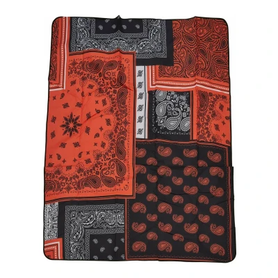 Abbildung von Urban Classics Patchwork Print Isomatte, Herren, Größe: One Size, Black orange