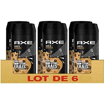 Abbildung von AXE Deodorant Herren Spray Leder &amp; Cookies, 48 Stunden non stop frisch (6 x 200 ml)