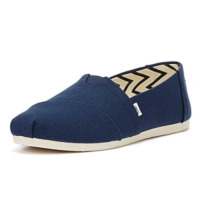 Abbildung von TOMS Alpargata Cotton Canvas Womens Navy Espadrilles UK 7 / EU 40