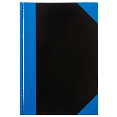 Abbildung von Idena 542900 Kladde DIN A4, 96 Blätter, 70 g/m², liniert, fester Einband, blau/schwarz, 1 Stück