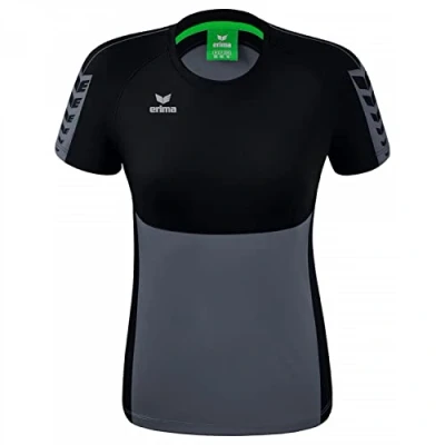 Abbildung von Erima Wings Sport Tshirt, Damen, Größe: 36, Grauschwarz