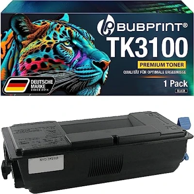 Abbildung von Bubprint Toner kompatibel als Ersatz für Kyocera TK 3100 TK3100 Ecosys M3040DN M3540DN FS 2100D 2100DN 4100DN 4200DN 4300DN 12.500 Seiten Schwarz