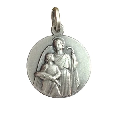 Abbildung von 925 Sterling Silber von Heilige Erzengel Raphael Medaille