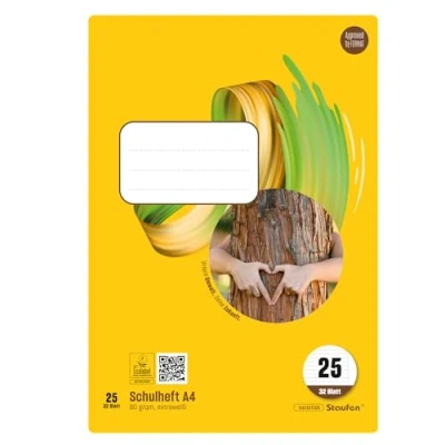 Abbildung von Staufen Style Schulheft 5 Hefte je 32 Blatt, DIN A4, Lineatur 25 (9 mm liniert mit Rand), 80 g/m² Papier