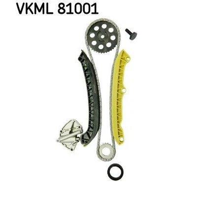 Abbildung von SKF VKML 81001 Steuerkettensatz ohne Ölpumpenkette Simplex, Kette geschlossen SKODA: Fabia 2, 1 Combi, VOLKSWAGEN: Polo IV Hatchback