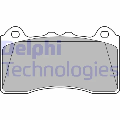 Abbildung von DELPHI LP3436 Bremsbelagsatz mit akustischer Verschleißwarnung Anti Quietsch Blech ohne Zubehör FORD: FOCUS 3