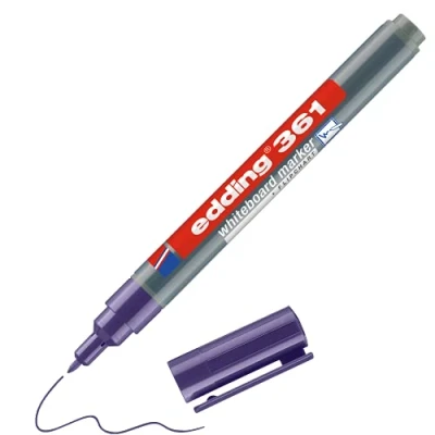 Abbildung von edding 361 Whiteboardmarker violett 1 Whiteboard Stift Rundspitze mm Boardmarker abwischbar für Whiteboard, Flipchart, Magnettafel, Pinnwand, Memoboard Sketchnotes