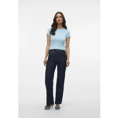 Abbildung von Vero Moda Vmchloe Tshirt basic, Damen, Größe: XS, Cool blue