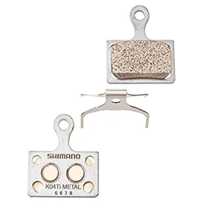 Abbildung von Shimano K04Ti Metall Scheibenbremsbelag, grau, 1 Paar