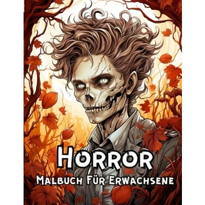 Abbildung von Horror Malbuch für Erwachsene: Detailliertes Ausmalbuch Mit über 50 Gruseligen Motiven, Malvorlagen Fans, Faszinierende ... Geschenke Frauen, Männer, Teenager