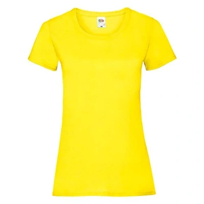 Abbildung von Fruit of the Loom Lady Fit T Shirt &#039;Valueweight T&#039; / Yellow, L