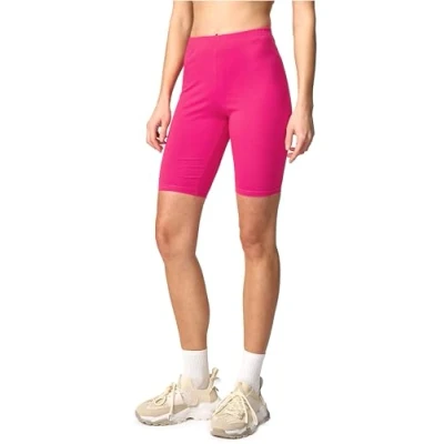 Abbildung von Merry Style Damen Sport Leggings kurz Sportleggings Radlerhose Sporthose aus Baumwolle MS10 200 (Amaranth, S)