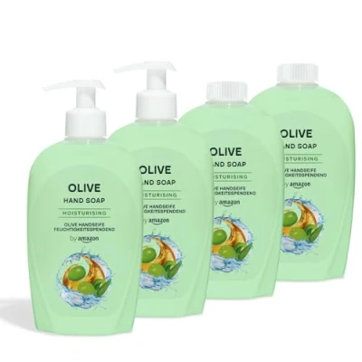 Abbildung von by Amazon Olive Handseife, 4 x 500 ml