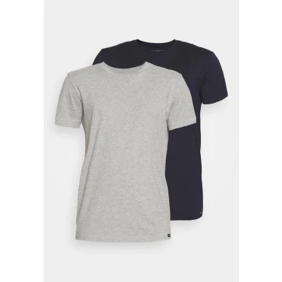 Abbildung von Lee TWIN CREW 2 PACK Tshirt basic, Herren, Größe: Large, Grey/navy
