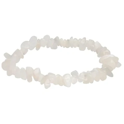 Abbildung von Lebensquelle Plus Regenbogen Mondstein Splitterarmband Weißer Labradorit Hochwertiges Edelstein Armband