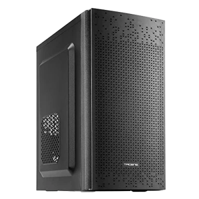 Abbildung von Tacens Anima AC6, Kompaktes Micro ATX PC Gehäuse, Front Mesh Kühlung, USB 3.0, Schwarz, Compact