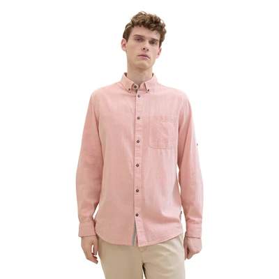 Abbildung von TOM TAILOR Herren 1034884 Hemd, 18592 Vintage Beige, XXL