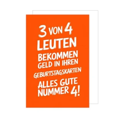 Abbildung von Edition Seidel Premium Geburtstagskarte mit Umschlag. Glückwunschkarte Grußkarte Karte lustigem Spruch Geburtstag Happy Birthday Mann Frau (G3620 SW024)