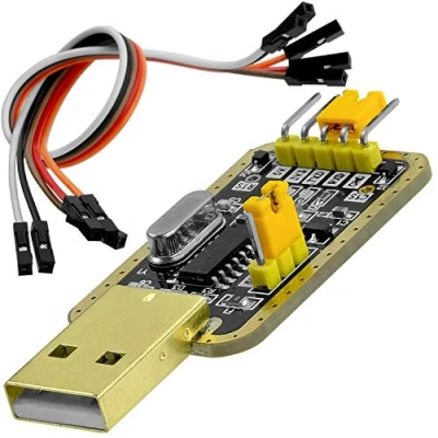 Abbildung von AZDelivery UART TTL USB Adapter mit CH340G Konverter für 3.3V und 5V Jumperkabel kompatibel Arduino inklusive E Book!