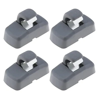 Abbildung von 4tlg Auto Sonnenblenden Hakenclips 3B0857561B 21312312231 Kompatibel mit Transporter T4 Van Camper Caddy MK3 Golf MK4 Grau