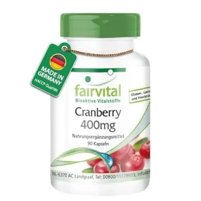 Abbildung von Fairvital Cranberry Kapseln 400mg 90 HOCHDOSIERT VEGAN