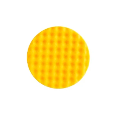 Abbildung von Mirka Schaumstoffpad Polierschwamm Ø150mm x 25mm / gelb gewaffelt/für Finish und Polierarbeiten/für Polarshine Polituren 1er Pack