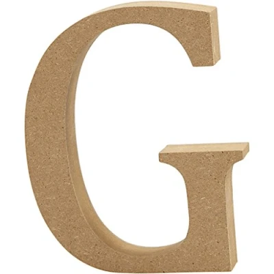 Abbildung von Creativ &quot;G MDF Buchstabe, braun, 13 x 2 cm