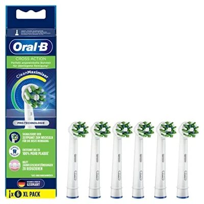 Abbildung von Oral B Aufsteckbürsten CrossAction CleanMaximizer 6er