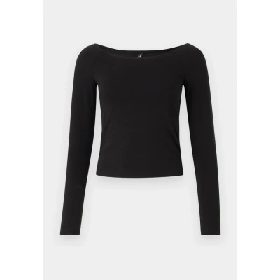 Abbildung von ONLY Onllivelove LIFE OF Shoulder Langarmshirt, Damen, Größe: XS, Black