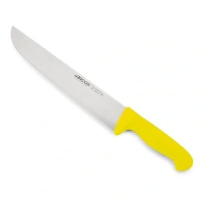 Abbildung von Arcos Serie 2900 Metzgermesser Steakmesser Klinge Nitrum Edelstahl 300 mm HandGriff Polypropylen Farbe Gelb
