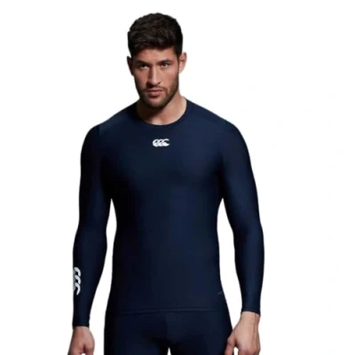 Abbildung von Canterbury Kid &#039;s Thermoreg Long Sleeve Baselayer Tops , Größe M, Marineblau