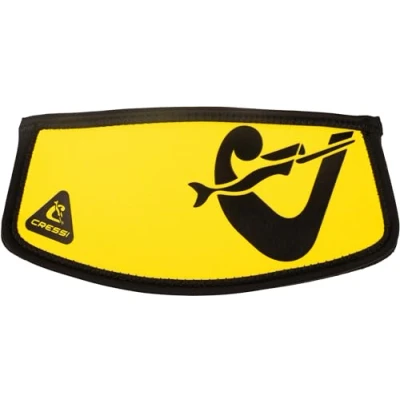 Abbildung von CRESSI Unisex Adult Simply Neo Mask Strap Cover Neoprenriemenüberzug für Tauchmasken, Gelb/Schwarz, Einheitsgröße