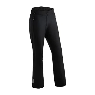 Abbildung von Maier Sports Resi 2, Damen Skihose, Wasserdichte Schneehose, Schützender Schneefang und verstellbarer Bund, PFC frei, mTHERM Wattierung &amp; mTEX Wetterschutz, Schwarz, Gr. 46 (W38/L32)