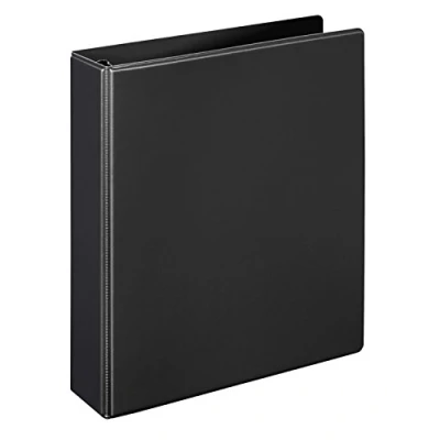 Abbildung von VELOFLEX 1159080 Ringbuch Comfort, Ringordner, Ordner, DIN A5, 2 Ring Mechanik, 194 x 230 38 mm, PVC, schwarz