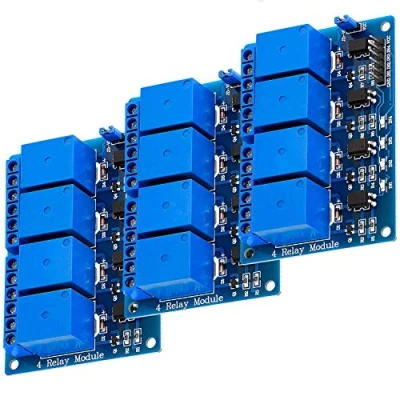 Abbildung von AZDelivery 3 x 4 Relais Modul 5V mit Optokoppler Low Level Trigger kompatibel Arduino inklusive E Book!