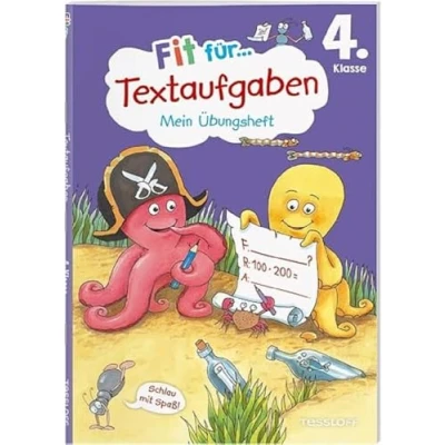 Abbildung von Fit für Textaufgaben 4. Klasse. Mein Übungsheft: sicher lösen (Fit die Schule Übungsheft)