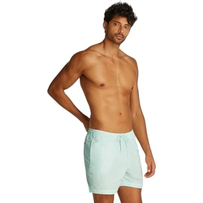 Abbildung von Calvin Klein Swimwear Badeshorts, Herren, Größe: Large, Moonlight jade