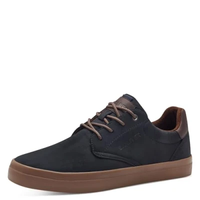 Abbildung von s.Oliver Herren Sneaker flach Low Top Freizeit, Blau (Dark Navy), 42 EU