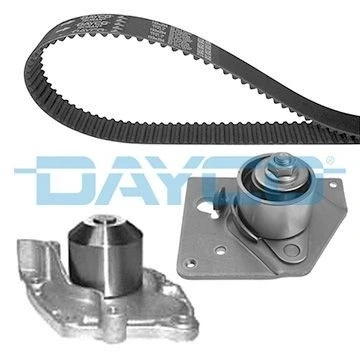 Abbildung von DAYCO KTBWP4650 Wasserpumpe + Zahnriemensatz RENAULT: ESPACE 4, TRAFIC 2 Kasten, OPEL: Vivaro A Van, Combi, Movano Van