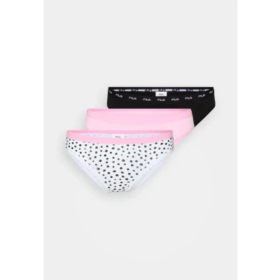 Abbildung von Fila Woman Brief 3 PACK Slip, Damen, Größe: Large, White/pink/black