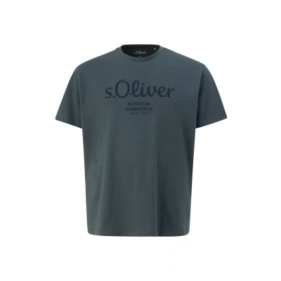 Abbildung von s.Oliver MET LOGO Tshirt print, Herren, Größe: XXL, Schiefergrau