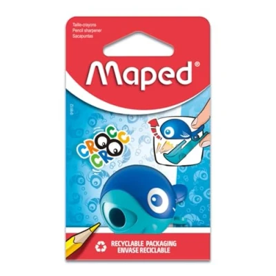 Abbildung von Maped 18112 Anspitzer CROC EASY, für dünne Stifte, mit Dose Marienkäfer oder Wal